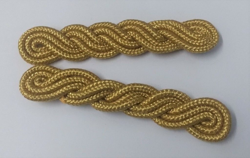 Braided Gold Cord 4mm for Officers Braided Epaulette Shoulder Genuine - NEW