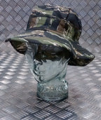 Military Style Special Forces Boonie Hat / Bush Hat Short Brim Tiger Camo - NEW