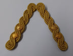 Lt Colonel Shoulder Cords Ceremonial Wire Cord Shoulder Epaulettes & Rank Pips