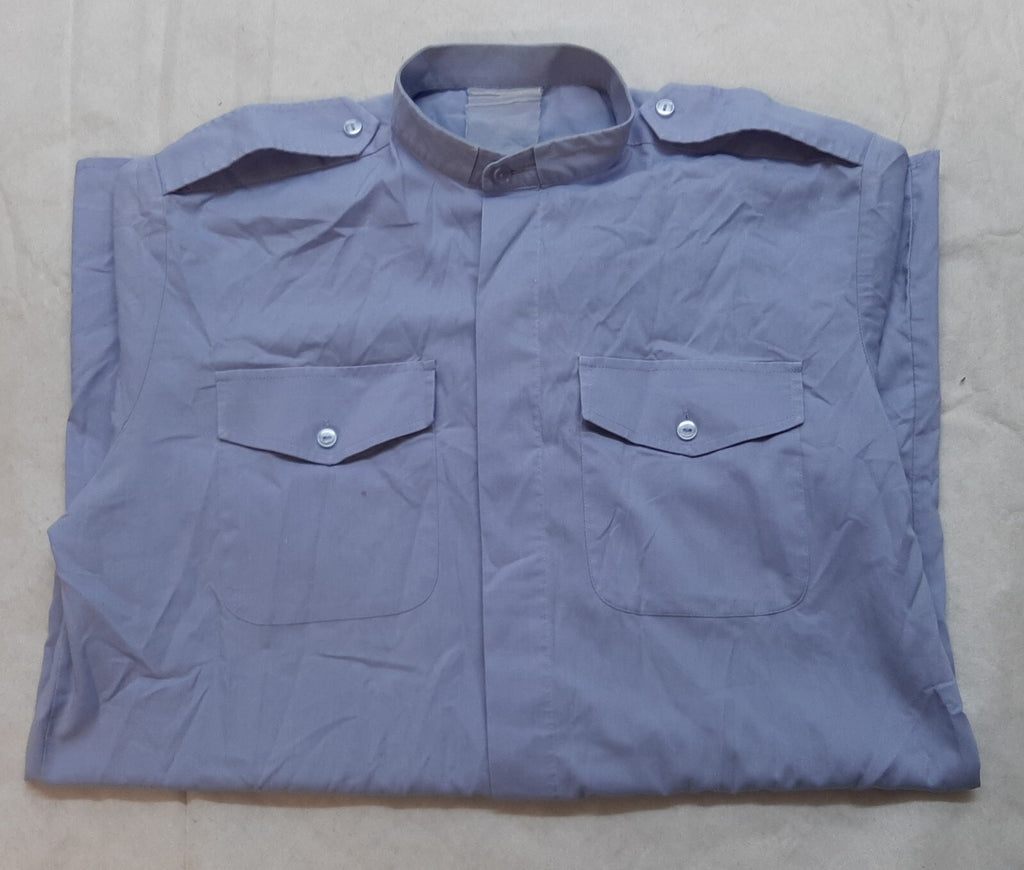 Chaplains RAF Royal Air Force Light Blue Shirt Short Sleeves No1 No2 Collar 37cm