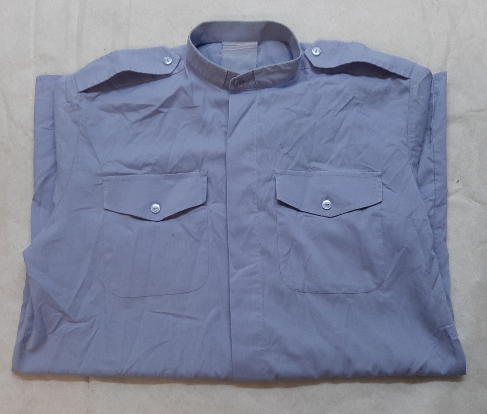 Chaplains RAF Royal Air Force Light Blue Shirt Short Sleeves No1 No2 Collar 37cm