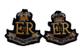 Provost Staff Badges E II R Queens Crown Embroidered British Collar Insignia