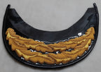 General Officer Peak British Oak Leaf Gold Wire Sprig Dress Hat Visor L