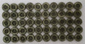 50 Vintage Buttons 4 Hole Shirt / Shank Anchors Pearlesque Green 8.9mm old Stock