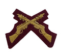 Mess Kit Badge Skill at Arms British Dull Cherry Hand Embroidered Patch