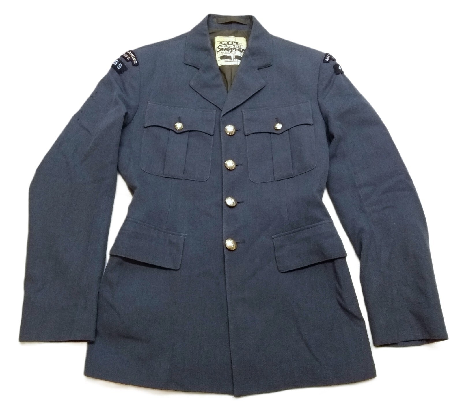 Vintage No1 Jacket RAF Royal Air Force Blue Grey Colour 469 SQDN Lowestoft Old Pattern