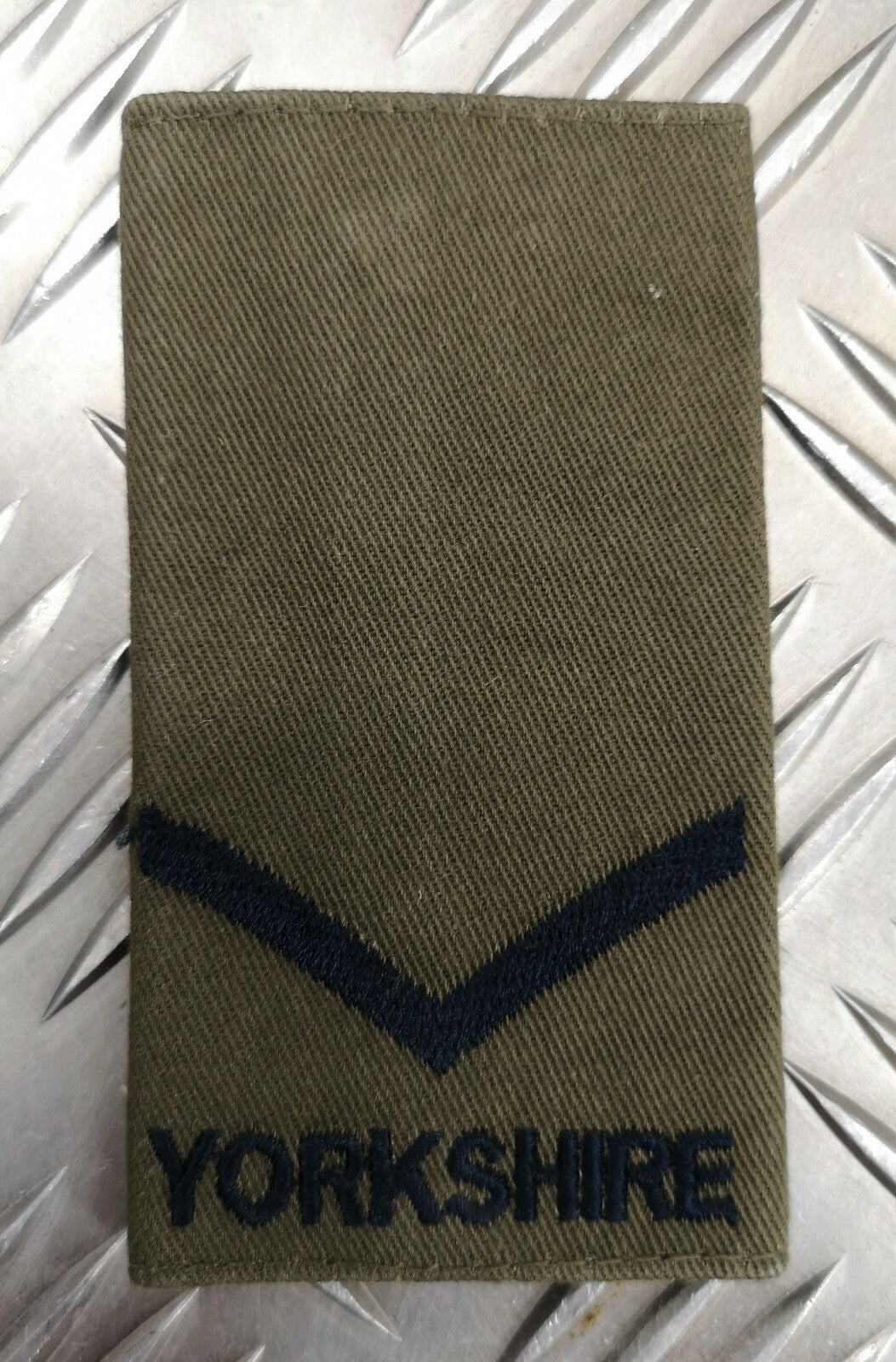 Genuine British OD Lance CPL Rank Slide / Epaulette Yorkshire Regiment
