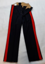 Vintage No1 Trousers 1955 Pattern British Army Red Stripe Blue Other Ranks W32"
