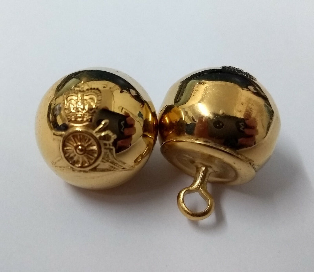 Genuine British Royal Horse Artillery Full Ball Ceremonial Buttons 26L