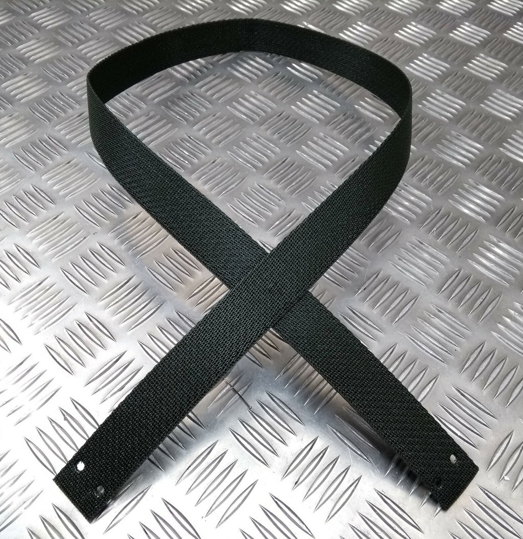 Green Sling Strap Ceremonial Courlene Material 121cm Precut With Rivet Holes