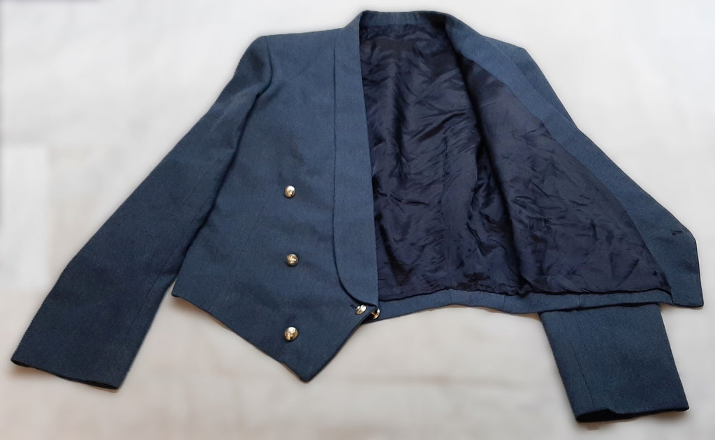 RAF Royal Air Force Mess Dress Jacket Airforce Blue Grey Colour Fully Buttoned No Badges
