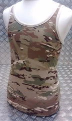 100% Cotton MTP Multi-Cam Camo Sleeveless Vest Singlet Tank Top All Sizes NEW