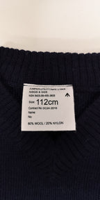 British Navy V-Neck Utility Jumper Sweater 80% Wool All Sizes