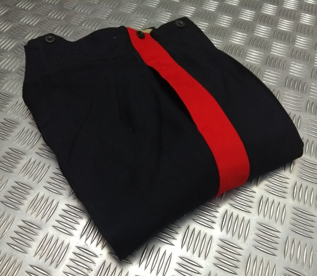 Vintage No1 Trousers Uniform Dress Old Pattern British Army 2" Red Stripe Faulty