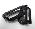 Genuine Vintage Black Waist Adjuster Metal Subdued Buckles 1 X Pair NOS