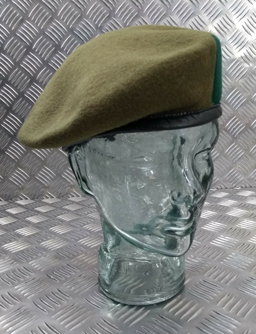 Mercian Beret Khaki Green Wool British Size 57cm
