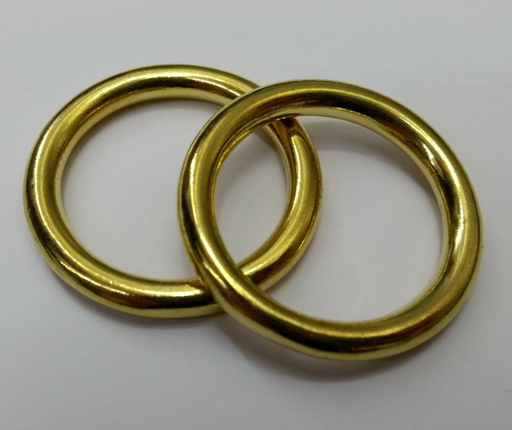 Genuine British Army Horse Guards & H Cav 1" Brass Bridle Rings 1 Pair STD182