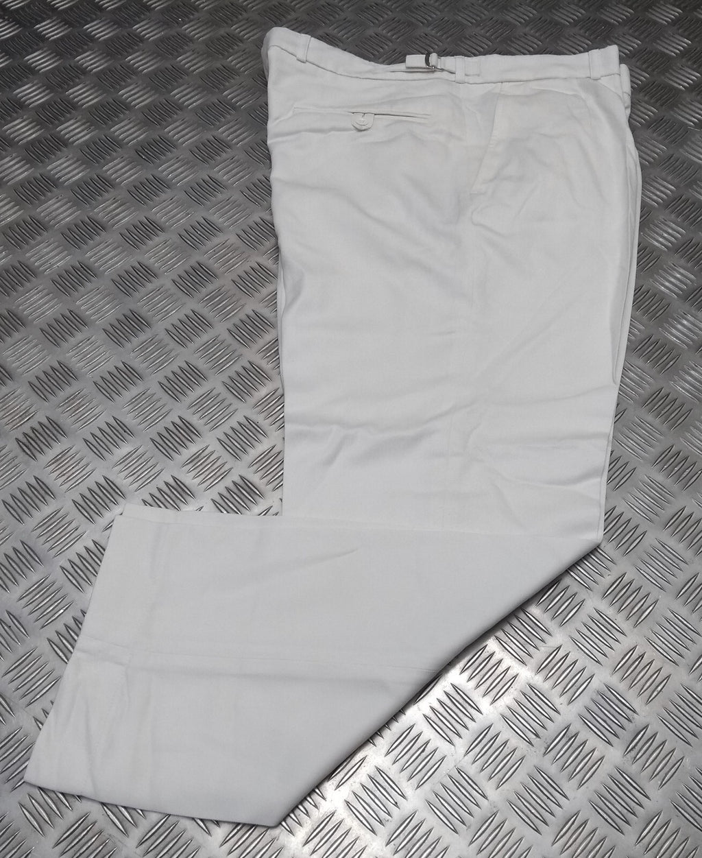 White Naval Trousers RN Style Class 1 CLI Smart Dress Straight Leg NEW