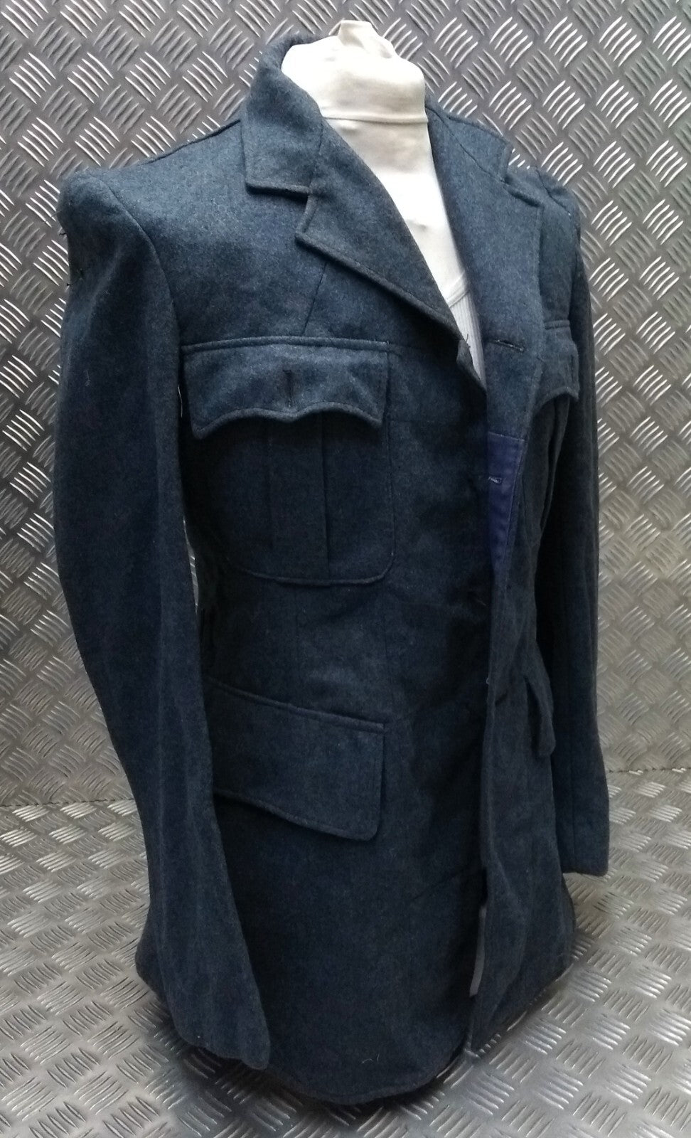 RAF Royal Air Force Vintage Wool Jacket Airforce Blue Grey Colour Serge WW2 Pattern World War 2