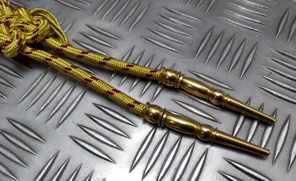 OMAN Half Aiguillette Ceremonial & Parade Officer Lanyard Metallic Gold Tip Ends