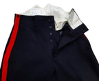 No1 Dress Trousers British Army Blues Pattern RMAS With 1" Red Stripes W34"