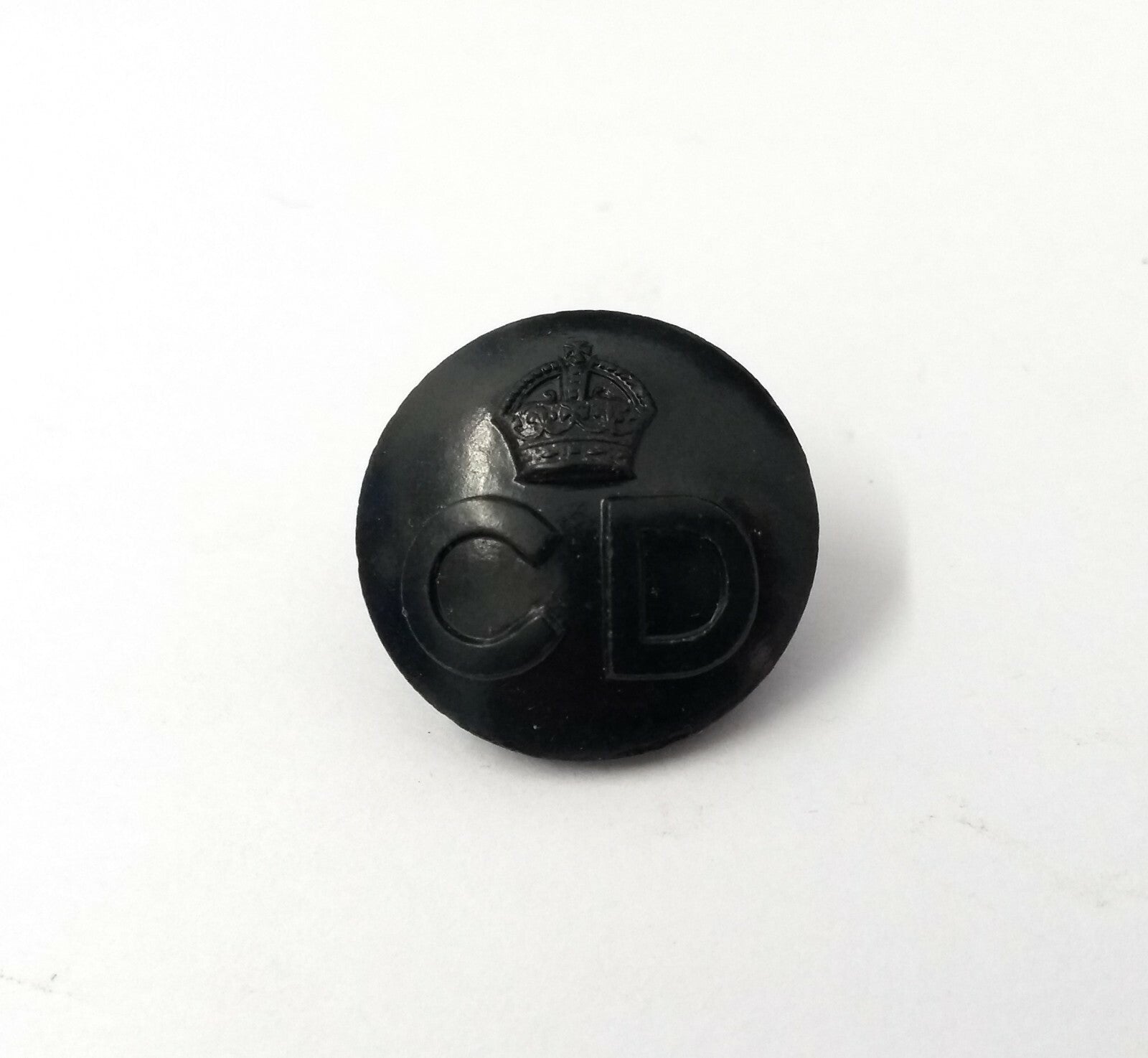 Vintage British CD Civil Defense Kings Crown Bakelite Buttons x4 24mm