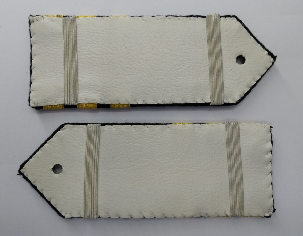Naval Shoulder Boards / Slides Officers Style Gold Lace Navy NEW