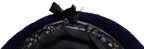 Navy Blue Military Style Wool Beret Size 1/2 / Large - NEW