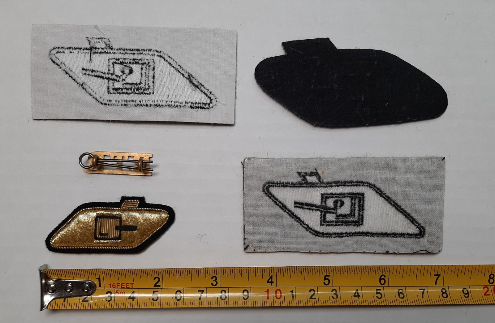 Army Tank Regiment Assorted RTR Insignia Badges British Dress Uniform X5
