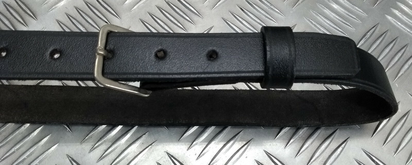 Genuine British Issue 1" Black Leather Utility Aux Strap Size 68 New