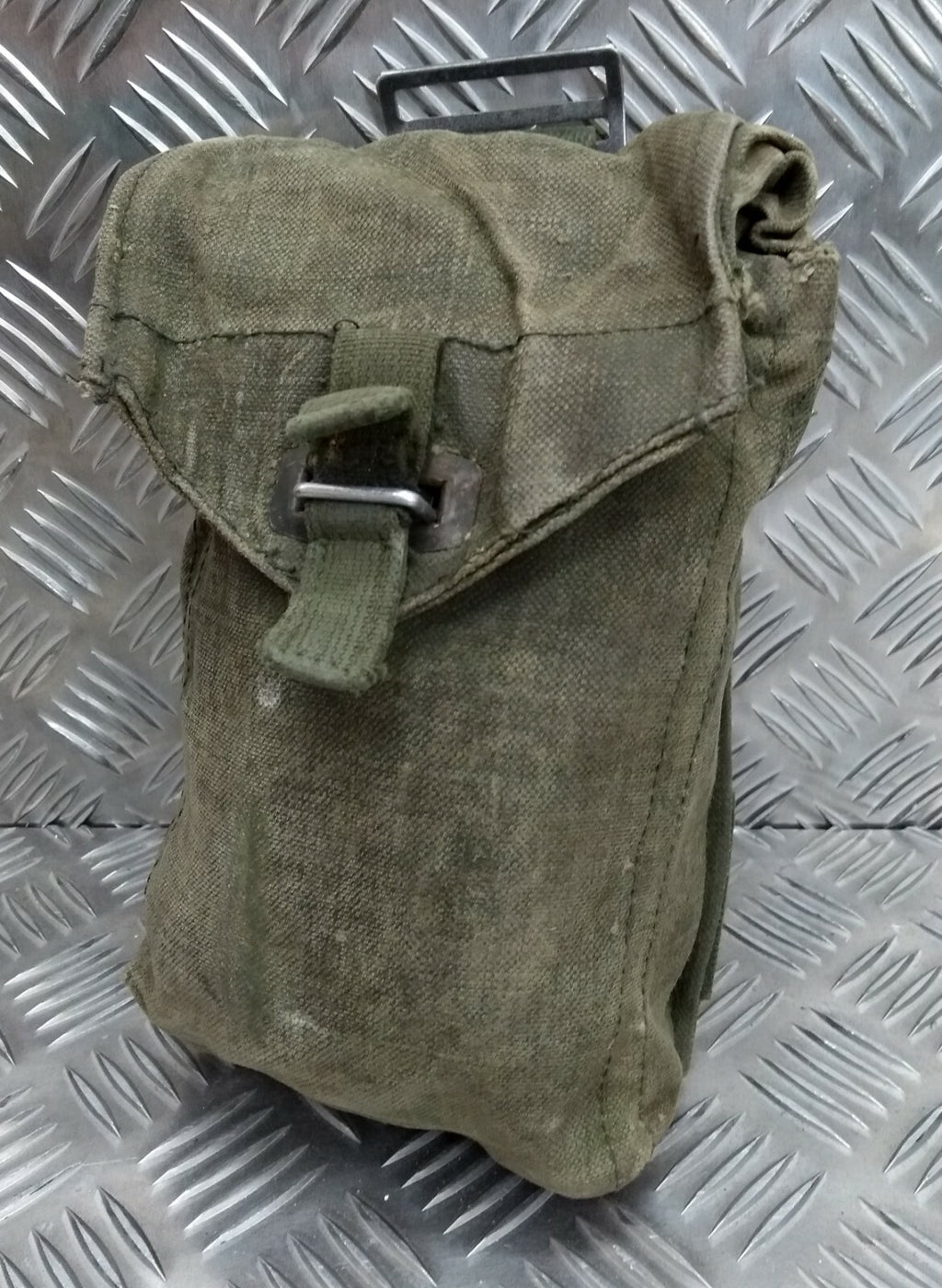 Genuine Vintage M39 Swedish Military Green Webbing Side Utility / Ammo Pouch G2