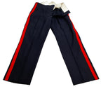 No1 Dress Trousers British Blues Pattern With 1" Red Stripes - All Sizes