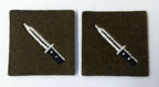 Genuine British No2 Khaki Army Class 1 Soldier Skills Badge C1 1 Pair ASPS249