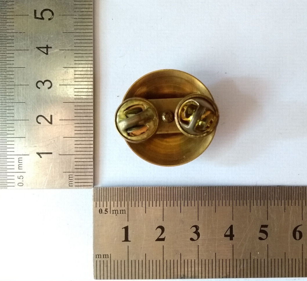 US Enlisted Man's Engineers Corps Collar Dog / Domed / Clutch pin backing