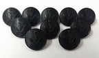 Genuine British Army Queens Gurkha (Signals) Issue Dress Black 40L Buttons - x10