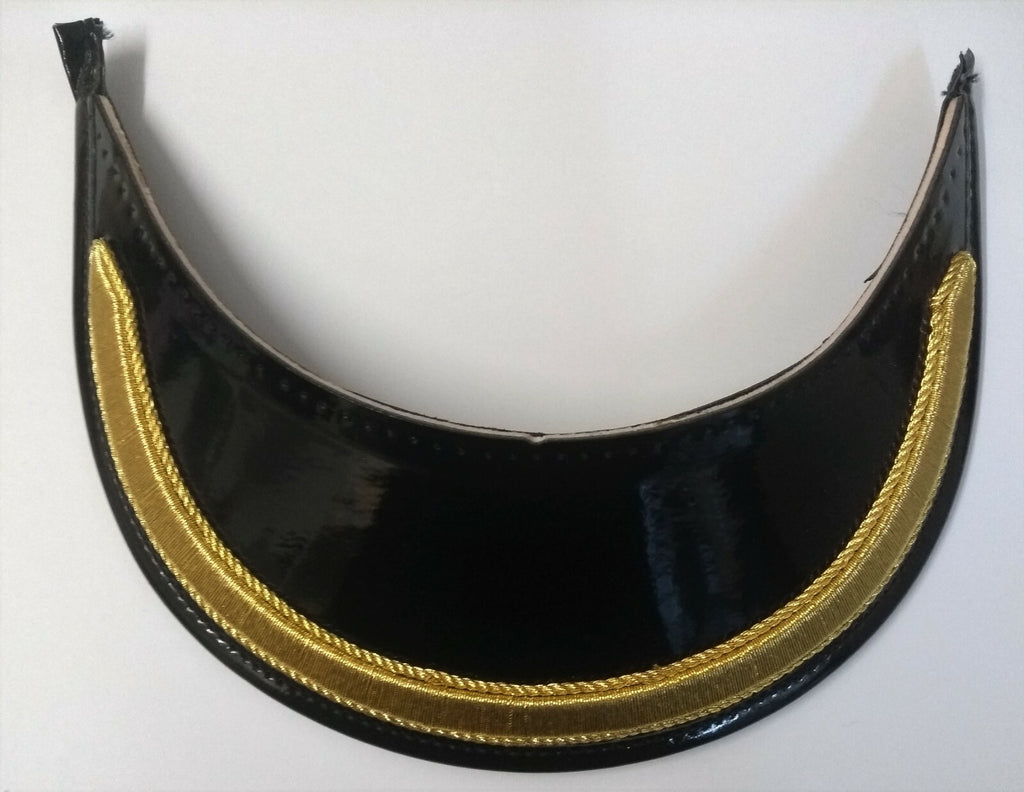 Dress Hat Peak Snr OFCs 5/8" Gold Mylar for Visor Cap - British Made