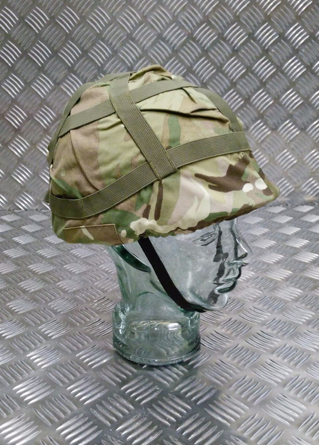 Training Helmet Style Army Green With a MTP DPM or Desert Camo Cover