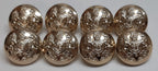 British Army The Royal Coat of Arms General Service Buttons 30L x8 - NEW