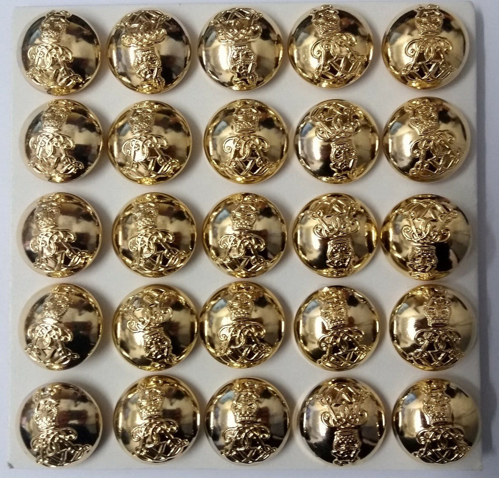 Genuine British Army The Life Guards Regiment Officers Dress Buttons 40L x25