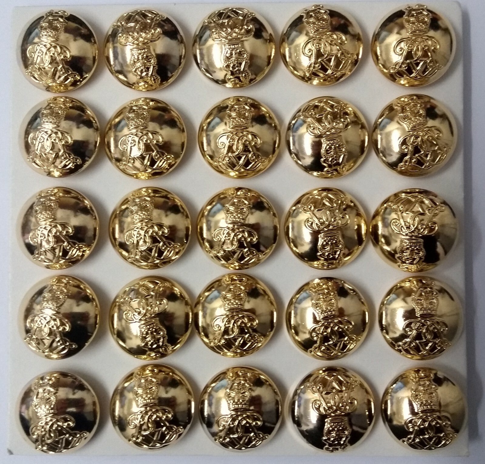 Genuine British Army The Life Guards Regiment Officers Dress Buttons 40L x25