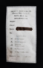 No1B RN Jacket Naval Class 1 with 6 Buttons No Badges 108cm Long