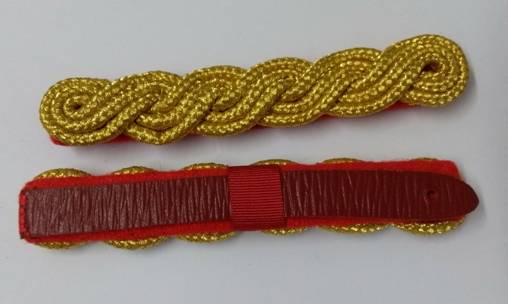 Genuine British Army Issue no Rank Ceremonial Gold Wire Cords Shoulder
