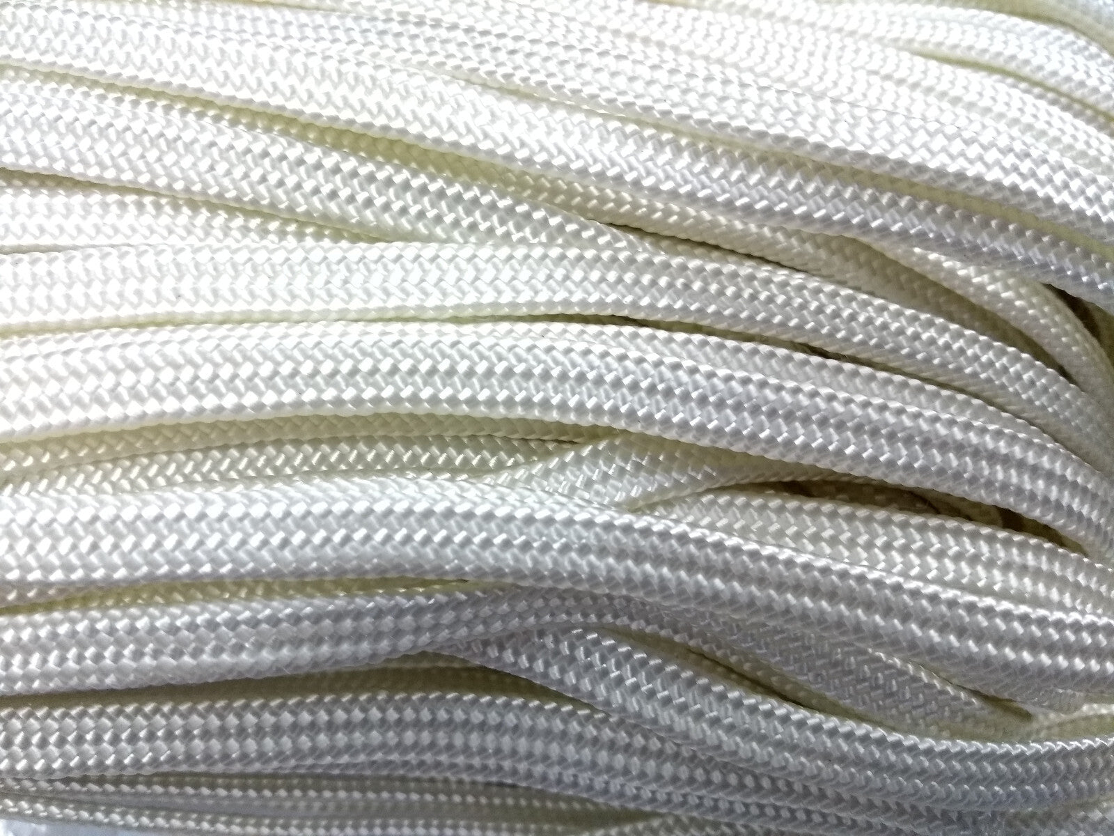 White Viscose Tubular Braid 7mm/Decorative/Crafting/Design/Textile/DIY