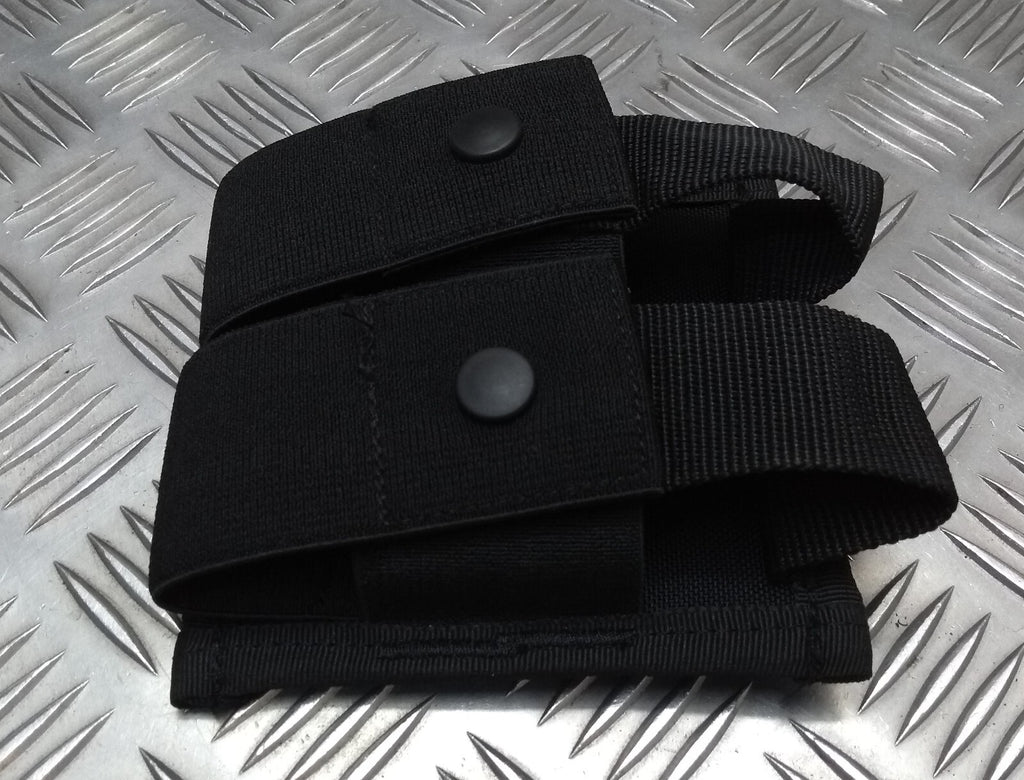 Double Mag Holder Molle Compatible Stealth Black Spec Security Detail