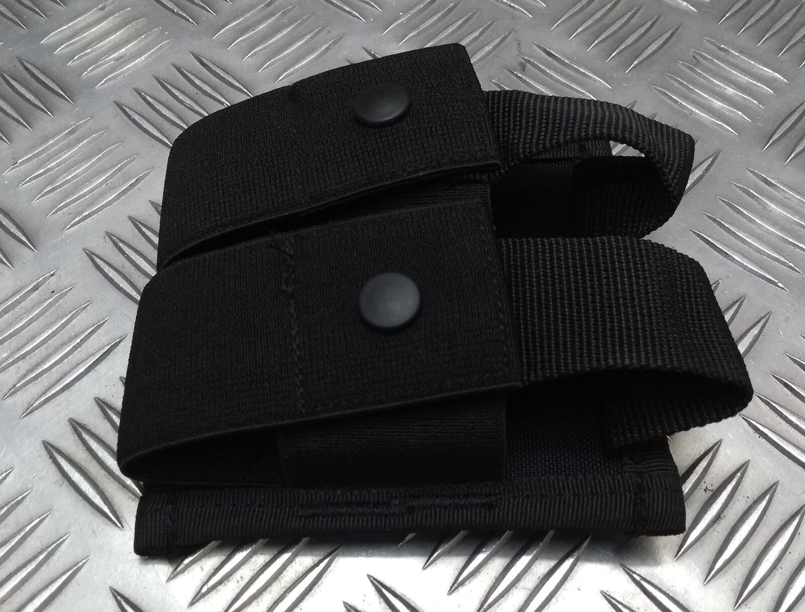 Double Mag Holder Molle Compatible Stealth Black Spec Security Detail
