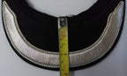 Genuine British Made Senior Officer 3/4" Silver Braid Dress Cap Peak NEW