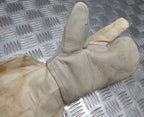 Vintage Arctic Mitts British Army issue Canvas & Chrome Leather & Trigger Finger