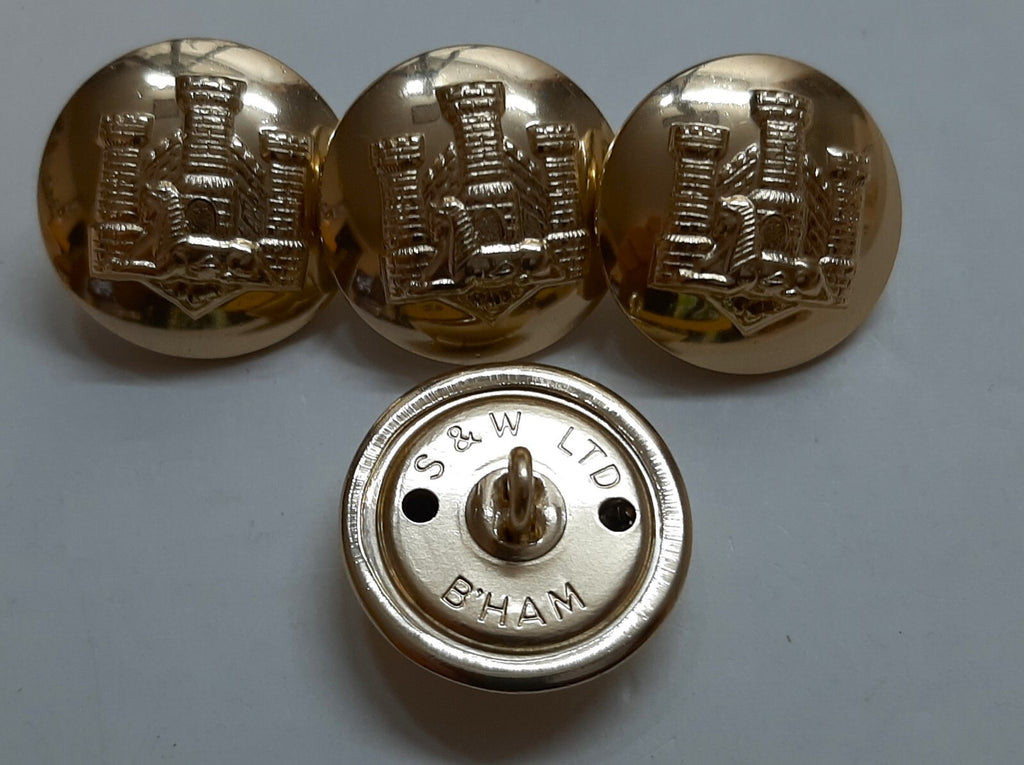 Devonshire and Dorset Insignia Buttons For Officers or Great / Overcoats X4