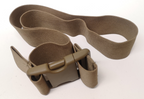Khaki / Tan 30" x 38mm Extender Straps with Woo Jin Duraflex Dual Stealth Buckle