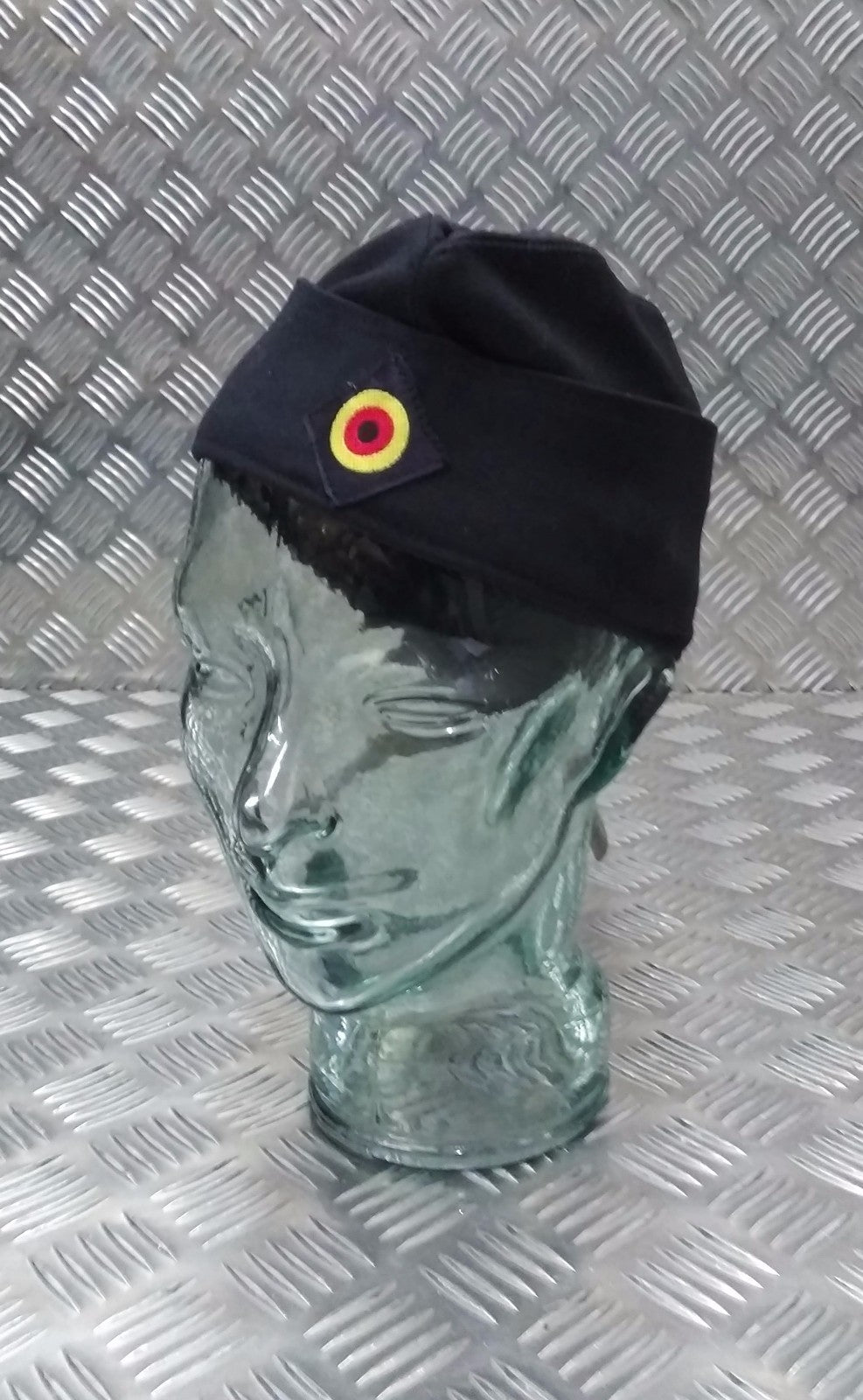 Genuine German Navy 100% Wool Flat Cap Envelope Side Cap Forage Hat - Big Sizes